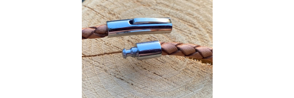 Steckverschlüsse mit runder Materialaufnahme