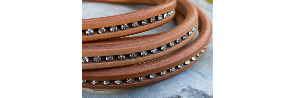 Ovale Lederbänder / Lederriemen