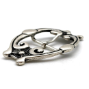 Doppelschnalle 40 mm, altsilber poliert