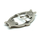 Doppelschnalle 40 mm, altsilber poliert