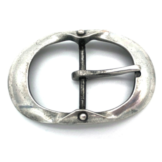 Doppelschnalle 40 mm, vintage silber