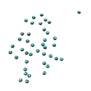 LOXX Strasssteine Swarowski , 6 Stück, Blue Zircon