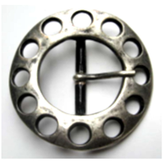 Doppelschnalle 40 mm, altsilber