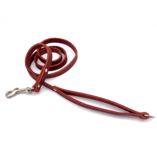 Hundeleine Norderney Messing vernickelt, Rot 1,4 Meter, 38,00