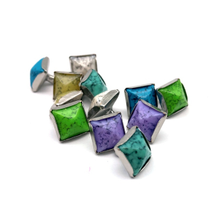 Zierniete/ Nietzierteil 11 x 11 mm, verschiedene Farben -10 Stück