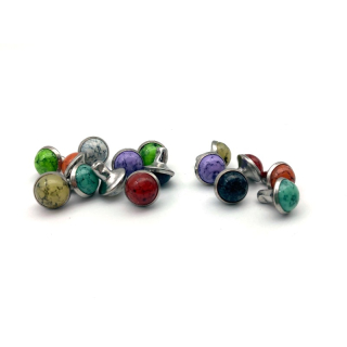 Zierniete / Nietzierteil Ø 3,5 mm, verschiedene Farben  - 10 Stück