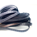 Rindlederband flach mit Prägung 10 mm, verschiedene...