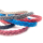 Lederband oval genäht und geflochten, 13 mm in verschiedenen Farben