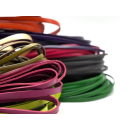 Rindlederband flach verschiedene Breiten und Farben