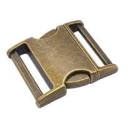 Steckschloss 38 mm, Aluminium altmessing