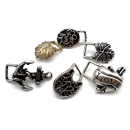 Koppel-Gürtelschnalle "Symbole" 10 mm...