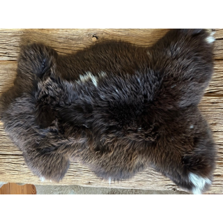 Lammfell naturbraun dunkel / hell gepfleckt