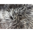 Lammfell naturbraun, grau meliert