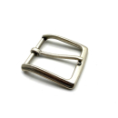 Halbschnalle 35 mm, Messing altsilber poliert