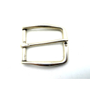 Halbschnalle 35 mm, Messing altsilber poliert