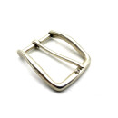 Halbschnalle 35 mm, Messing altsilber poliert