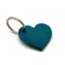 Schlüsselanhänger Herz türkis, mit...
