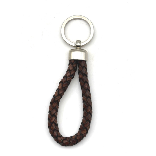 Schlüsselanhänger Lederband dunkelbraun