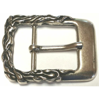 Doppelschnalle 40 mm, altsilber poliert