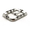 Doppelschnalle 40 mm, altsilber poliert