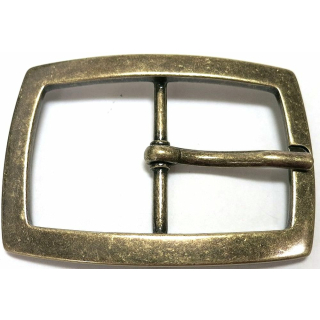 Doppelschnalle 46 mm, altmessing poliert