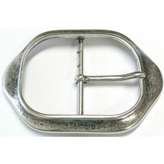 Doppelschnalle 60 mm, altsilber poliert