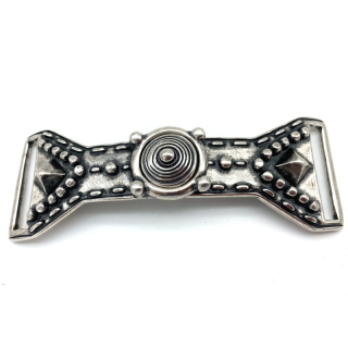 Gewandschließe 40 mm, altsilber