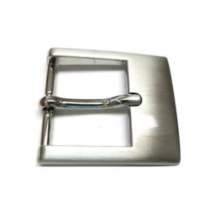 Halbschnalle 30 mm, vernickelt satiniert