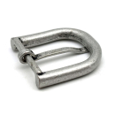 Halbschnalle 30 mm, altsilber
