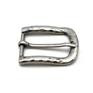 Halbschnalle 25 mm,altnickel poliert