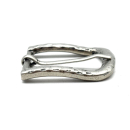 Halbschnalle 25 mm,altnickel poliert