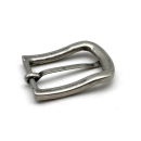 Halbschnalle 25 mm,altnickel poliert