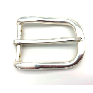 Halbschnalle 40 mm, versilbert