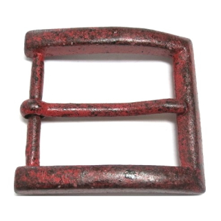 Halbschnalle 40 mm, vintage rot