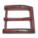 Halbschnalle 40 mm, vintage rot