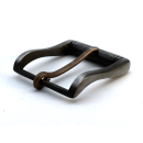 Halbschnalle 40 mm, vernickelt gun metal satiniert