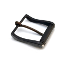 Halbschnalle 40 mm, vernickelt gun metal satiniert