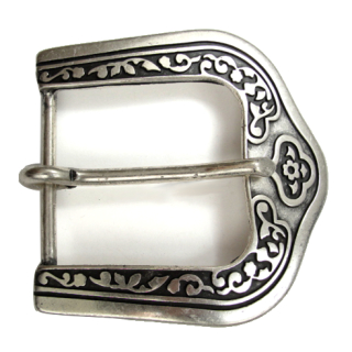Halbschnalle 48 mm, altsilber poliert