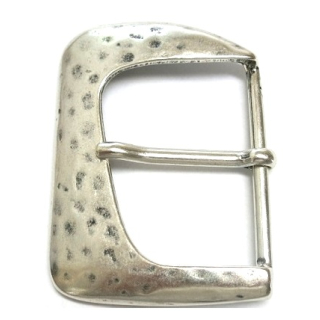 Halbschnalle 60 mm, altsilber poliert