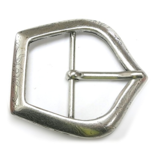 Halbschnalle 50 mm, altsilber poliert