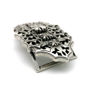 Koppel-Gürtelschnalle 40 mm, versilbert