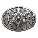 Koppel-Gürtelschnalle 40 mm, versilbert