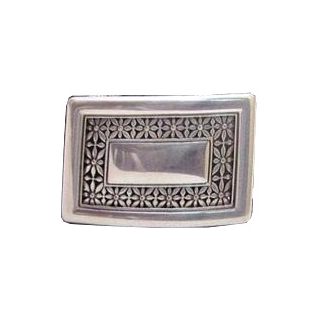 Koppel-Gürtelschnalle 40 mm, versilbert