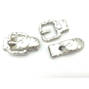 Magnetverschluss "Schnalle" 13 mm, versilbert