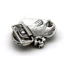 Motiv-Koppel-Gürtelschnalle "Empire Heart" 40 mm, altsilber poliert