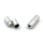 Magnetverschluss 3 mm, Messing versilbert