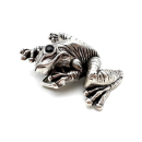 Motiv-Koppel-Gürtelschnalle "Froggy" 40 mm, versilbert mit Strass