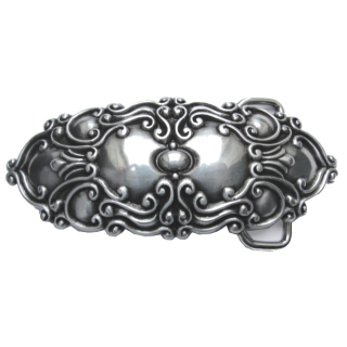 Koppel-Gürtelschnalle 40 mm, versilbert