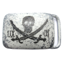 Koppel-Gürtelschnalle" Totenkopf" 40 mm,...