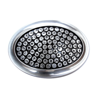 Koppel-Gürtelschnalle 40 mm, versilbert